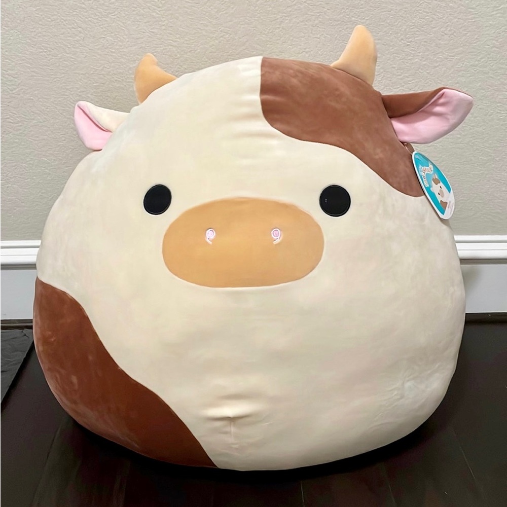 Brown Cow Ronnie Squishmallow 24” stuffed animal